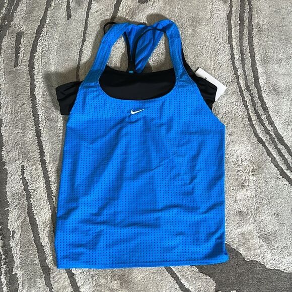 NIKE WOMEN'S 2-PIECE RACEBACK Mesh TANKINI SWIMMING SUIT SET - Picture 6 of 15